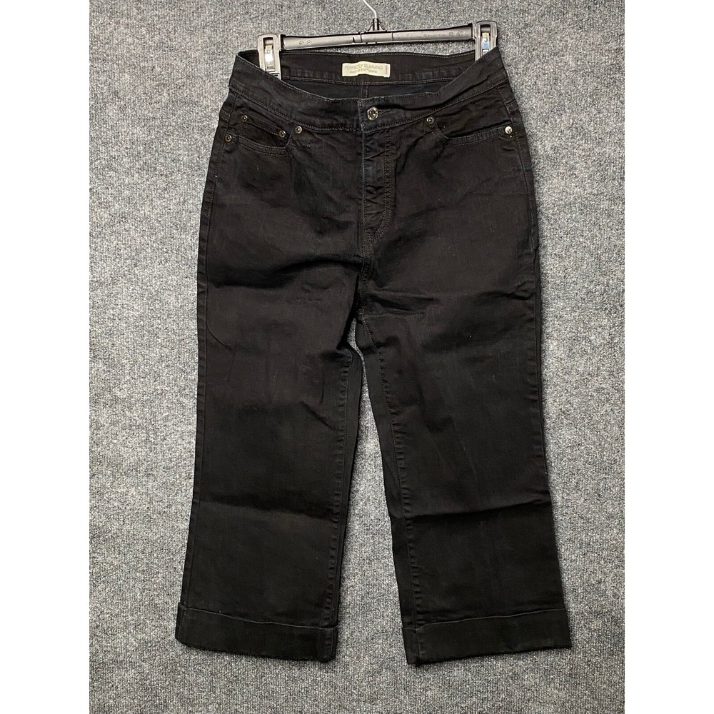 Levi's Perfectly Slimming Bootcut 512 Jeans Black Women's Size 6‎ Cropped